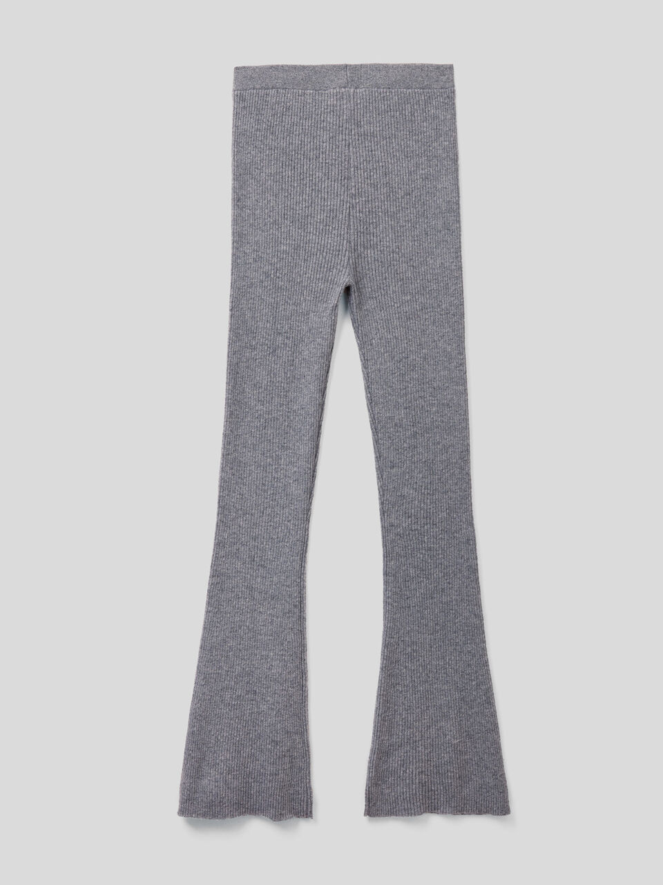 Flared trousers in wool blend image number 2