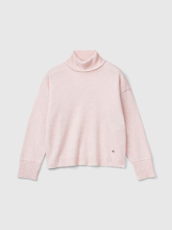 Turtleneck in wool blend Junior Girl