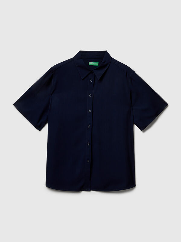 3/4 sleeve shirt in viscose Women