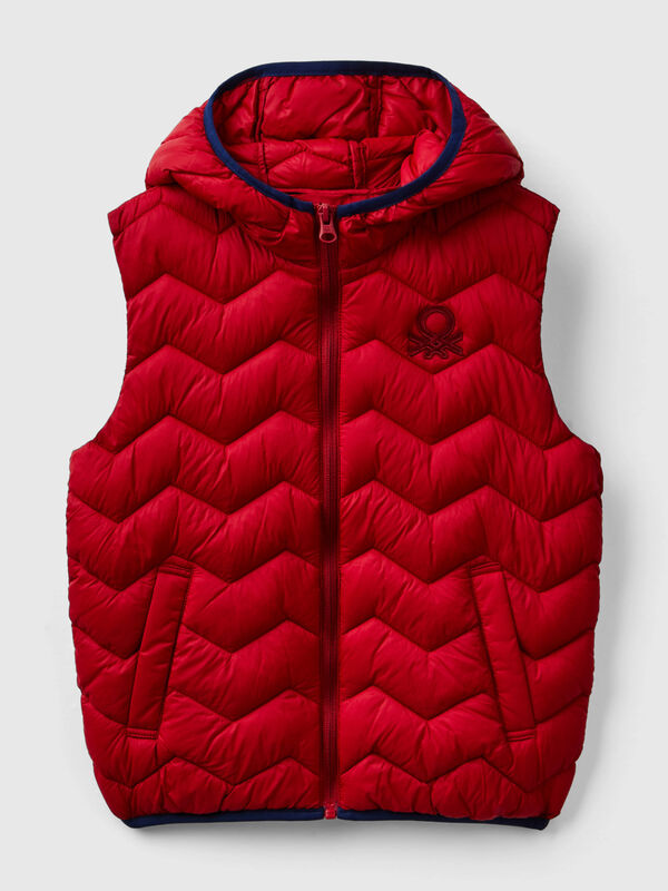 Padded vest with hood Junior Boy