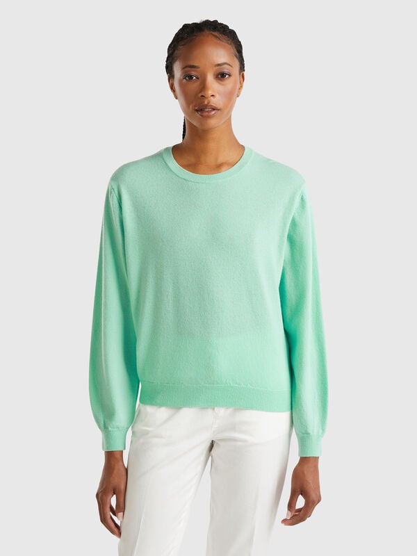 Relaxed fit pure Merino wool sweater Women