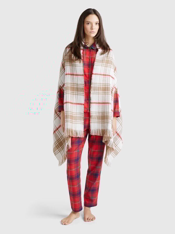 Reversible scarf cape Women