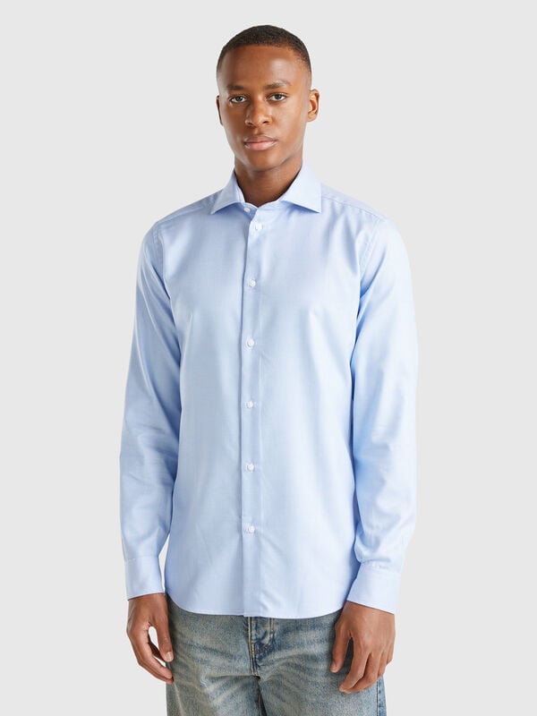 Slim fit shirt in cotton blend Men