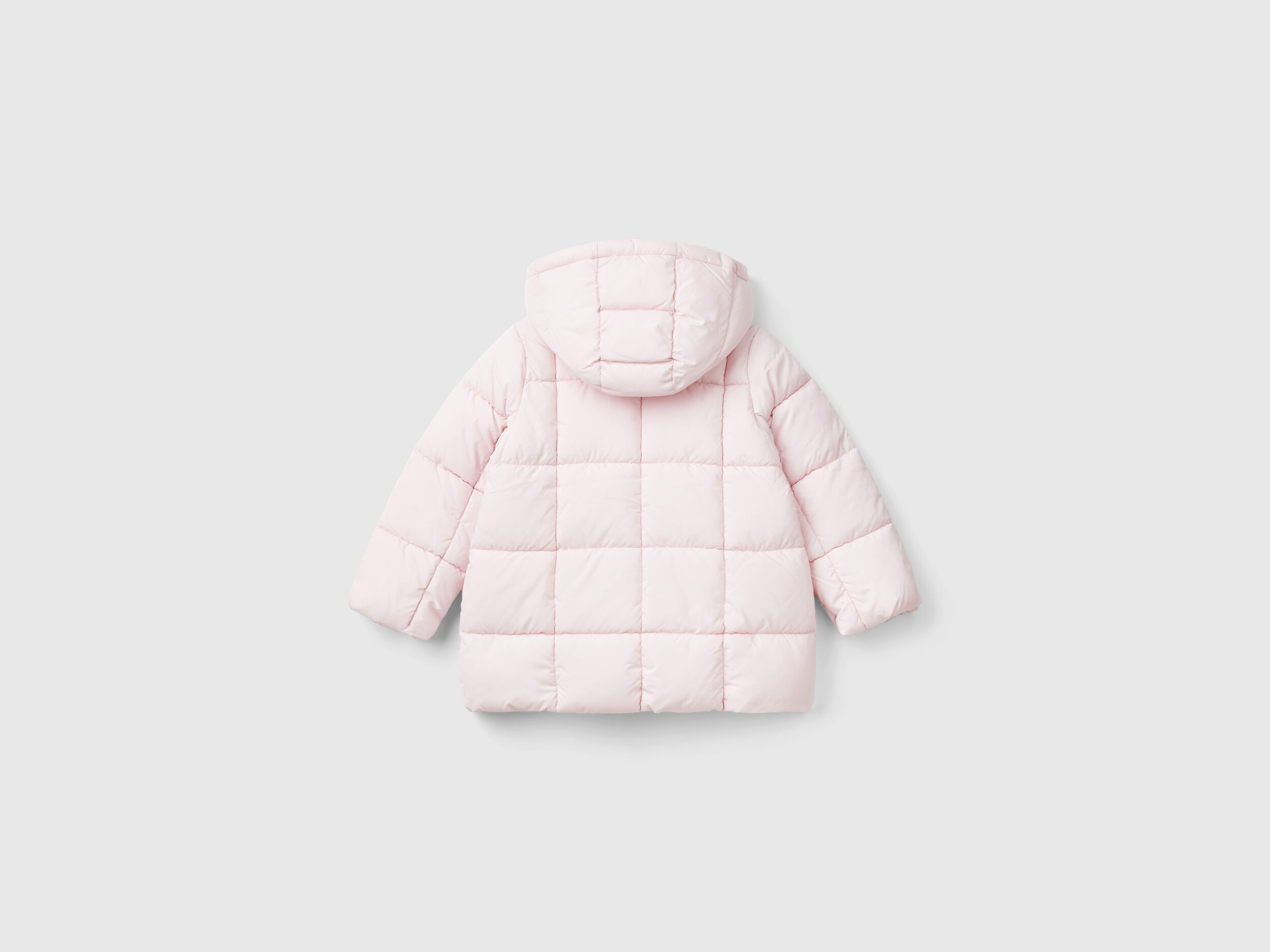 Jacket with detachable hood, Pink - Benetton Jacket with detachable hood, Pink - Benetton