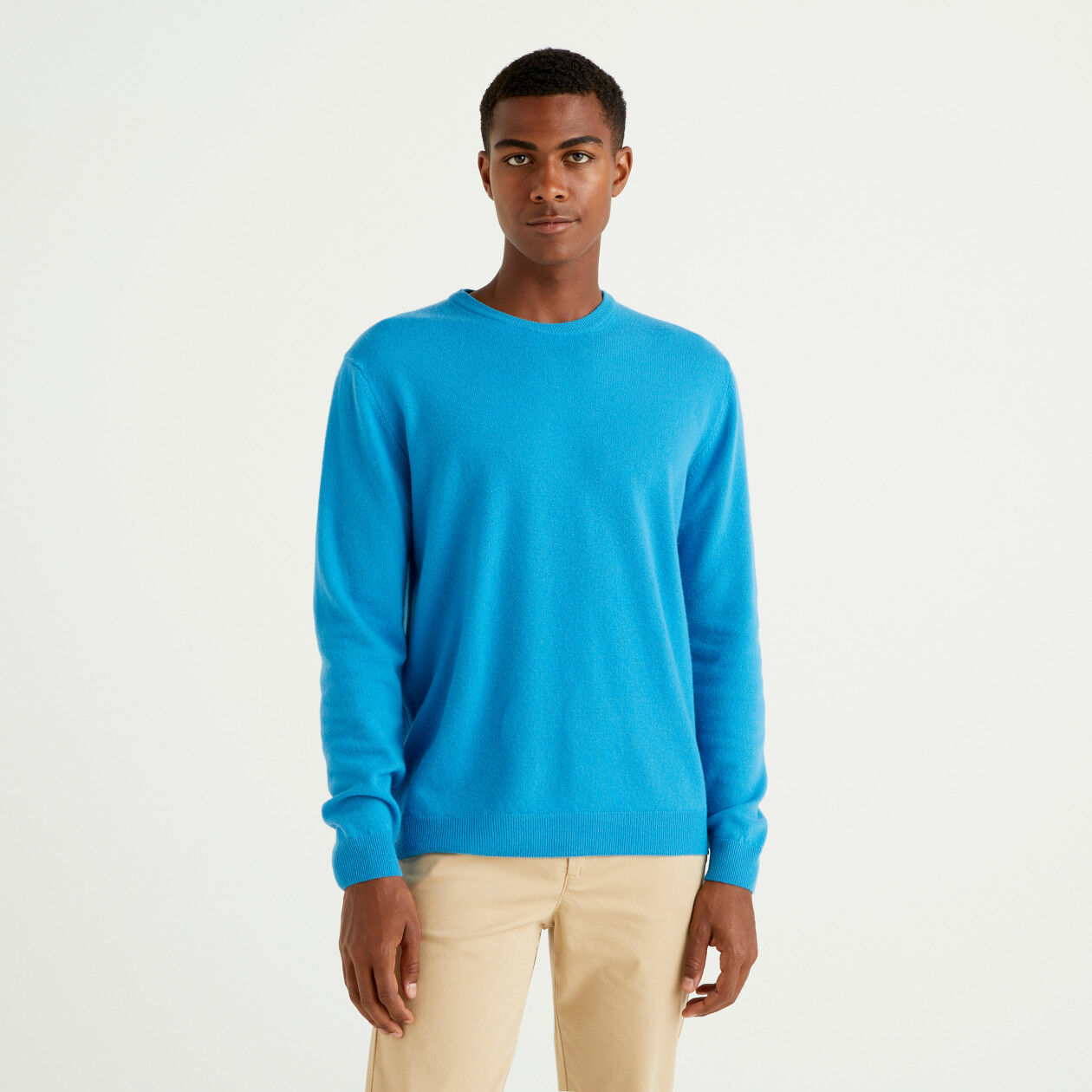 Turquoise crew outlet neck sweatshirt