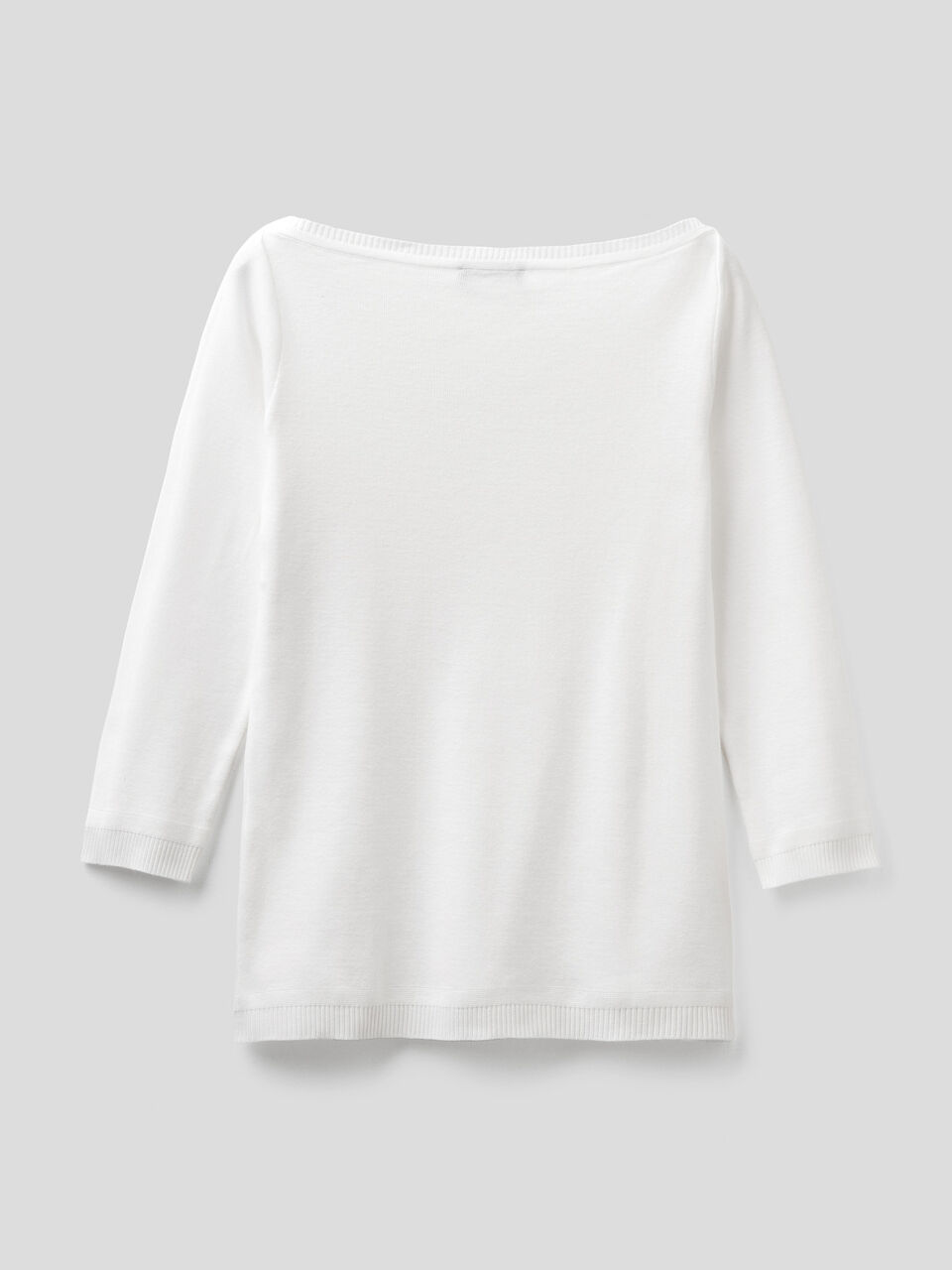 100% cotton boat neck sweater image number 2