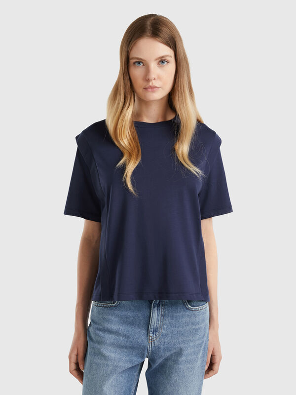 Regular fit t-shirt with creases Women