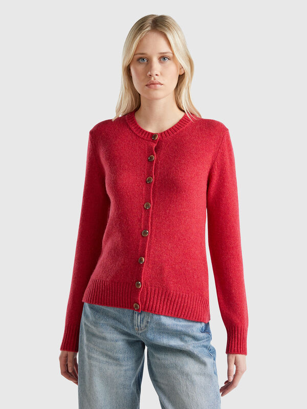 Cardigan in pure Shetland wool Women