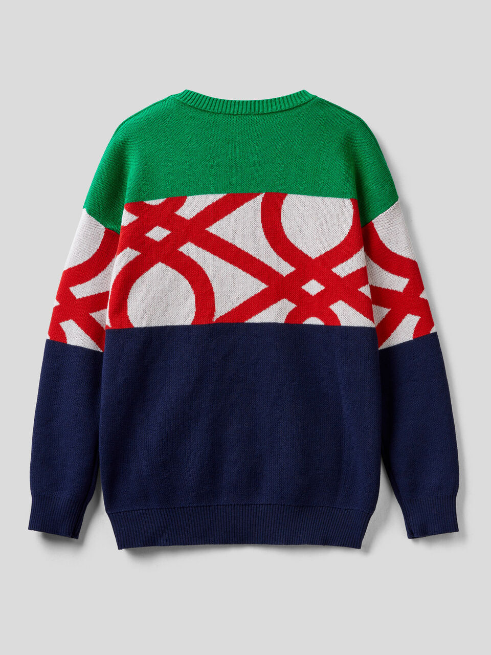 Sweater with logo inlay image number 2
