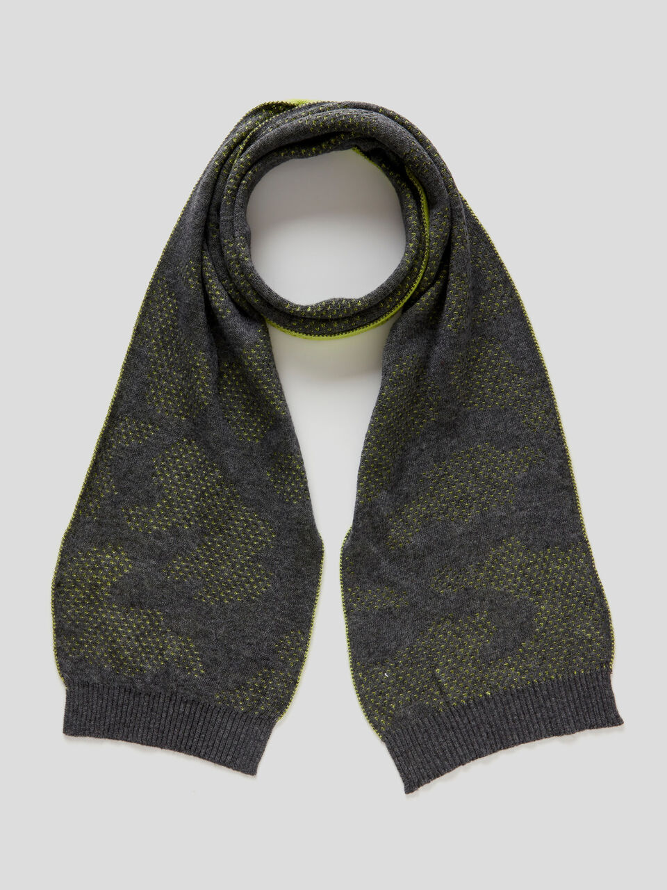 Scarf in wool and cotton blend image number 1