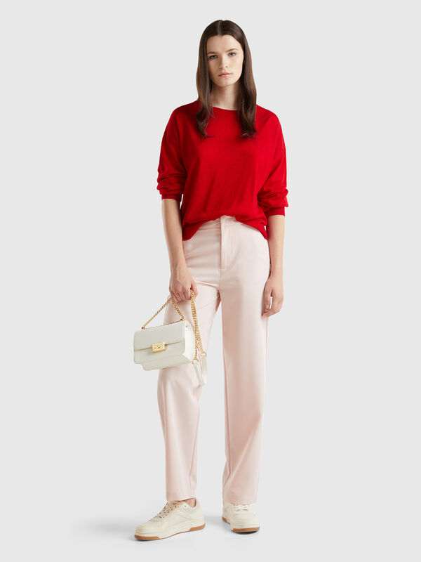 Regular fit flowy trousers Women