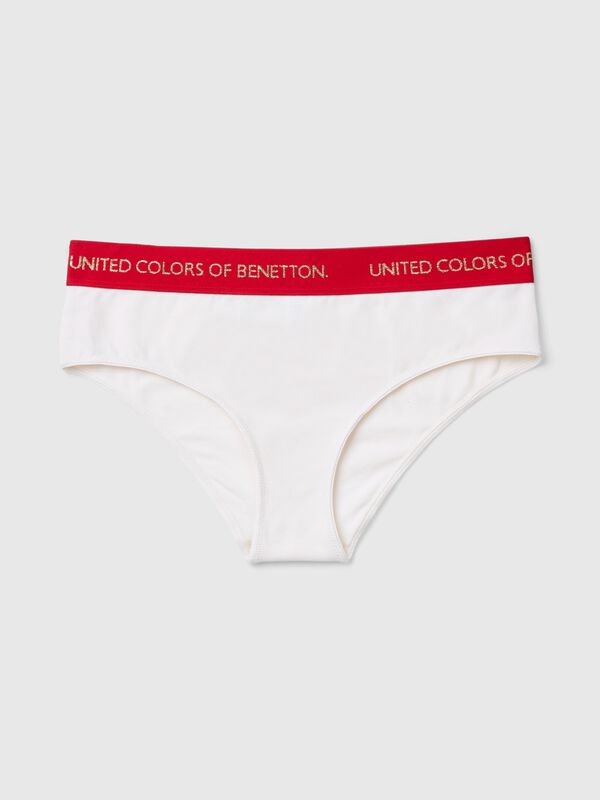 Stretch cotton briefs Women