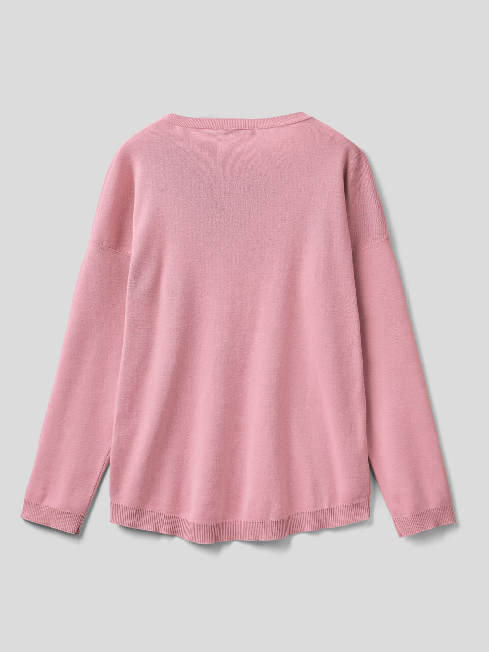 Cotton sweater with round neck image number 2