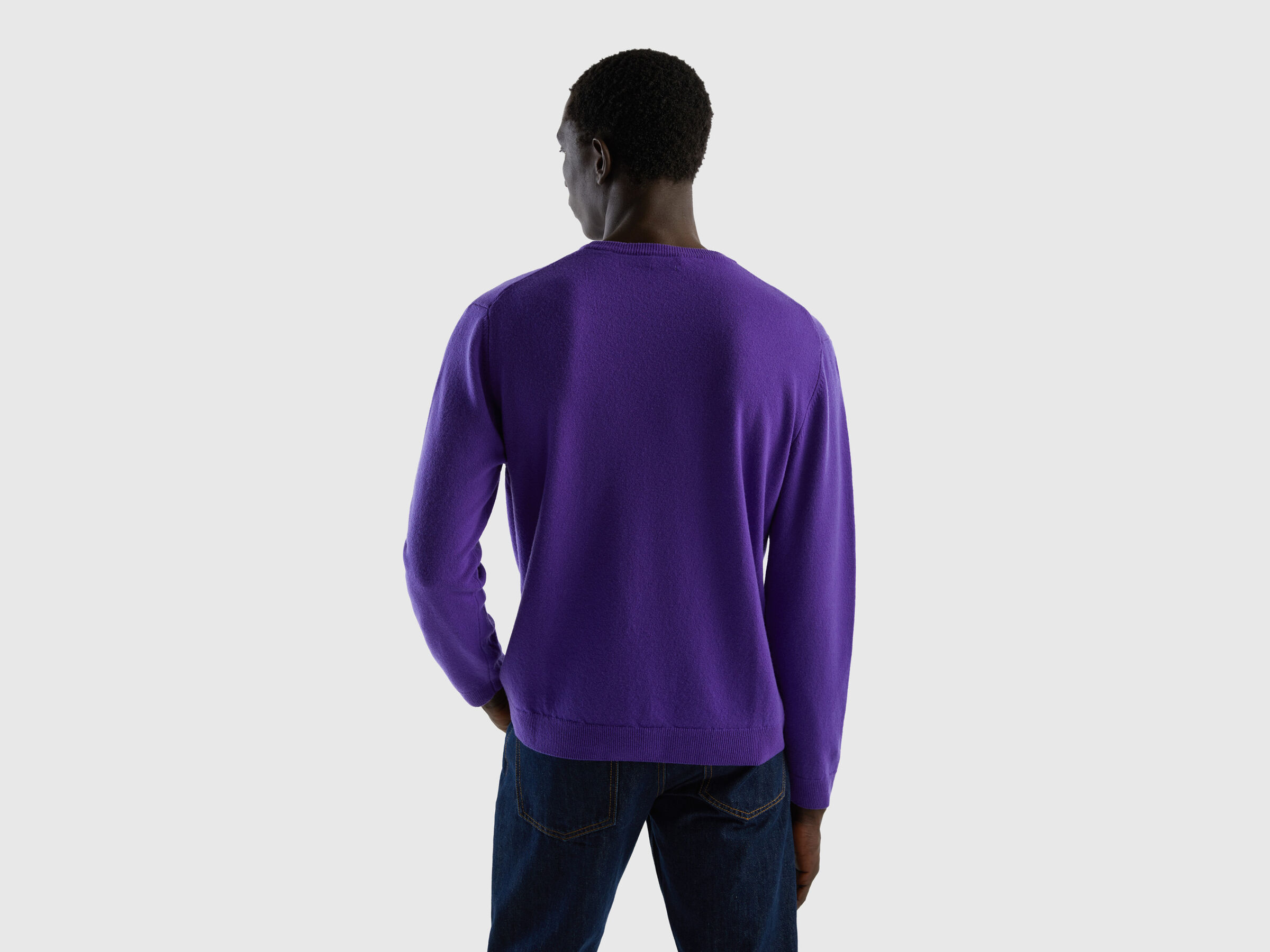 Crew neck sweater in pure virgin wool image number 2
