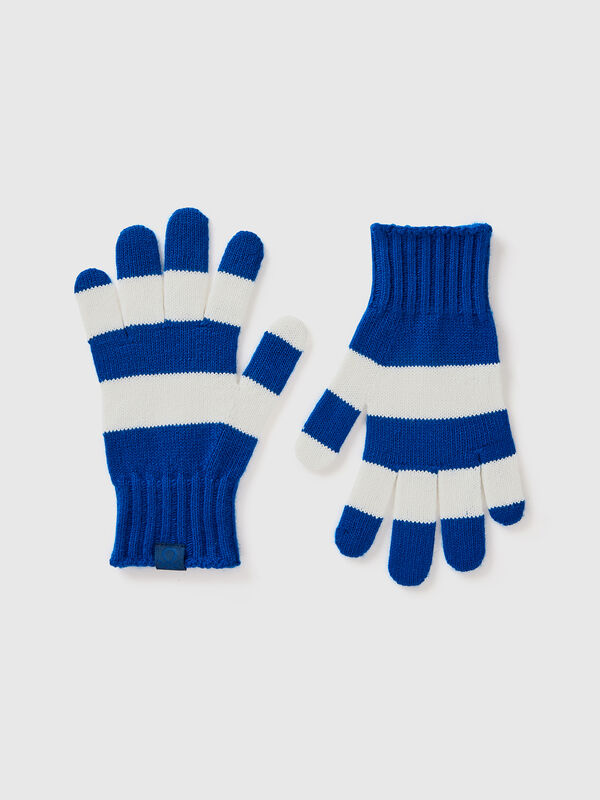 Striped knit gloves Junior Boy