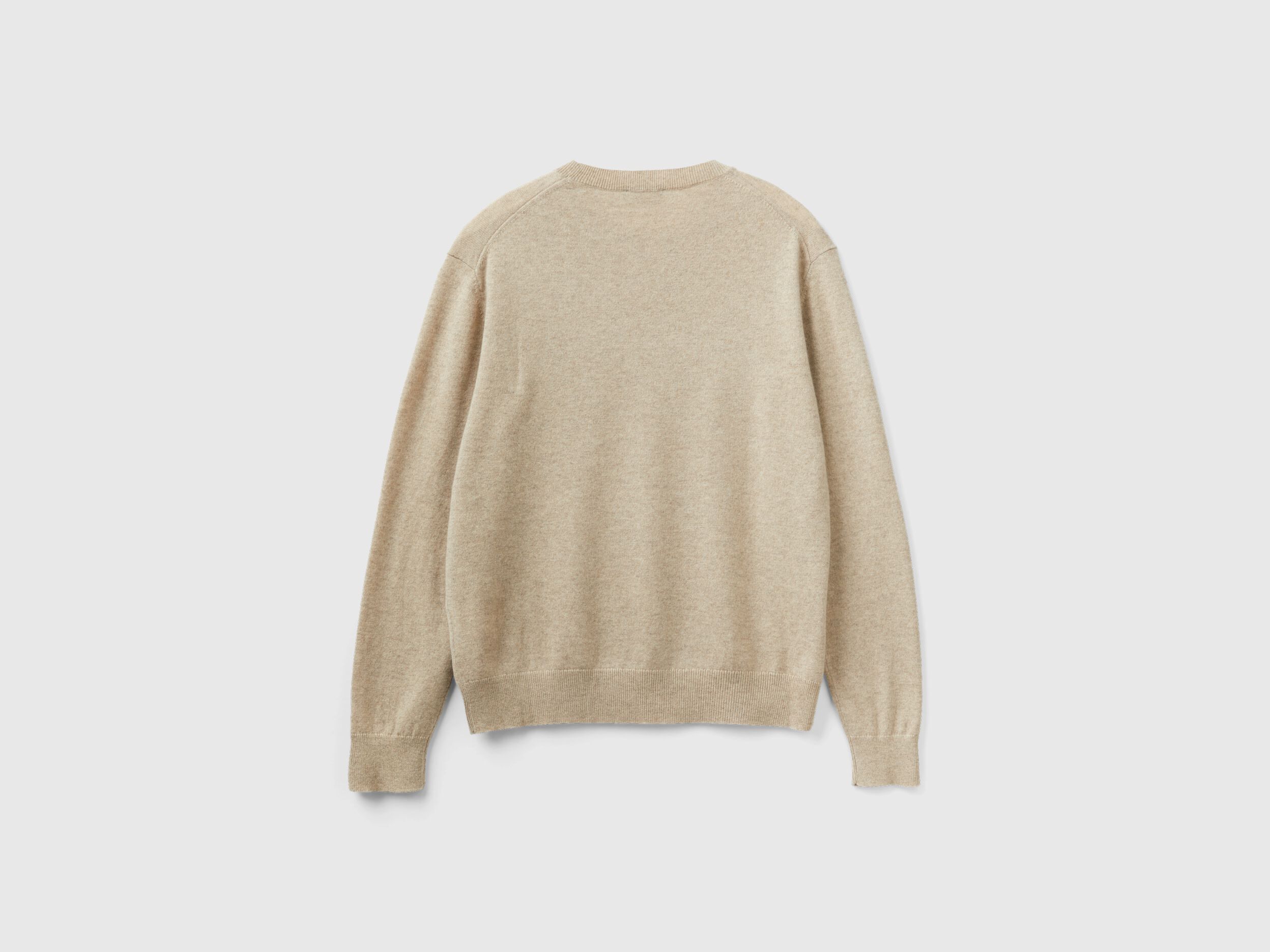 Beige sweater in pure cashmere Beige Benetton