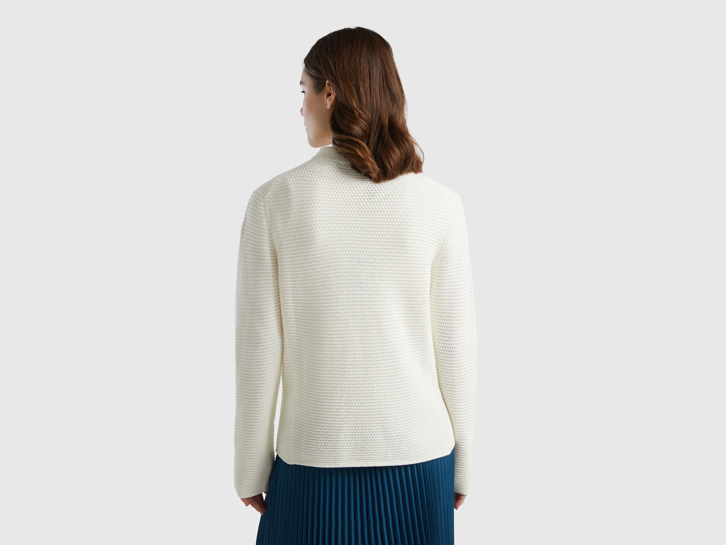 White knit jacket womens on sale