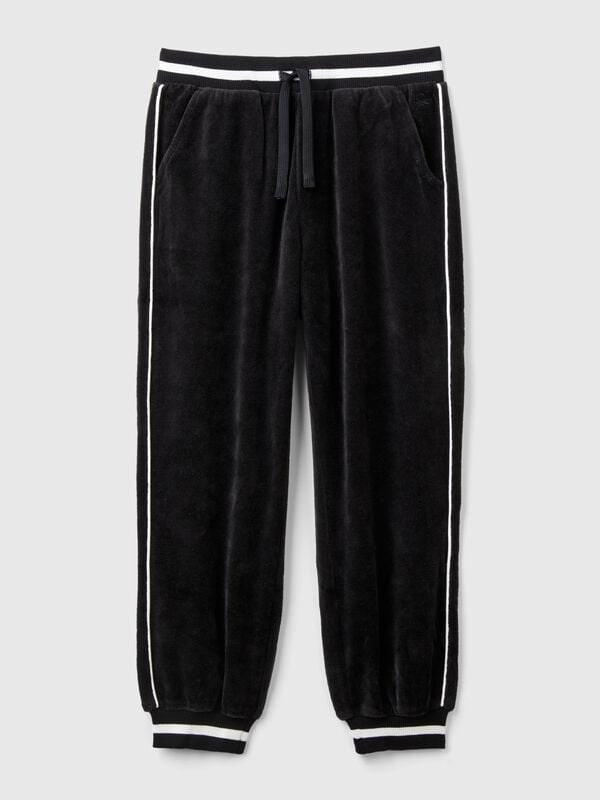 Chenille trousers with drawstring Junior Girl