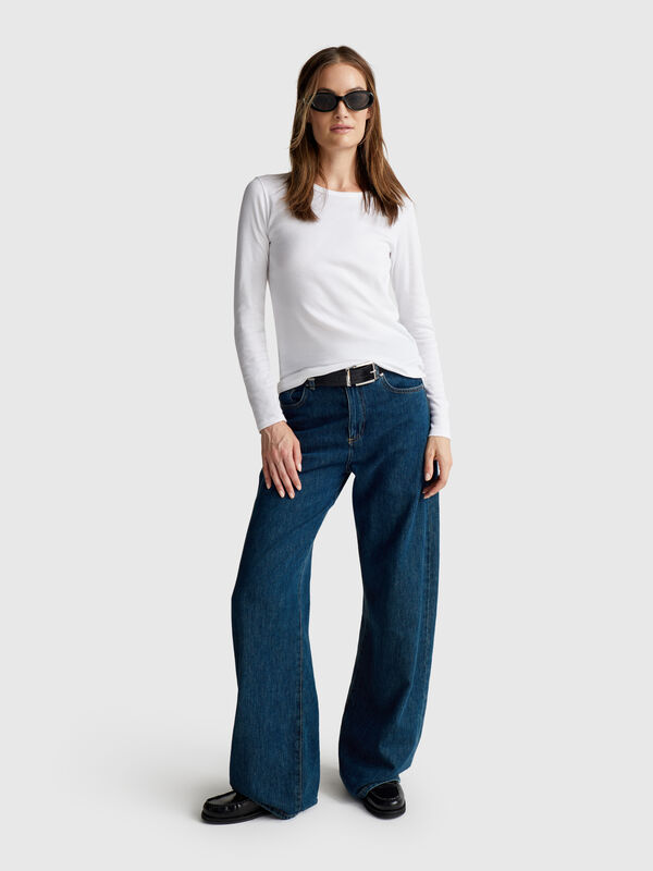 Long sleeve 100% cotton t-shirt Long sleeve 100% cotton t-shirt Women