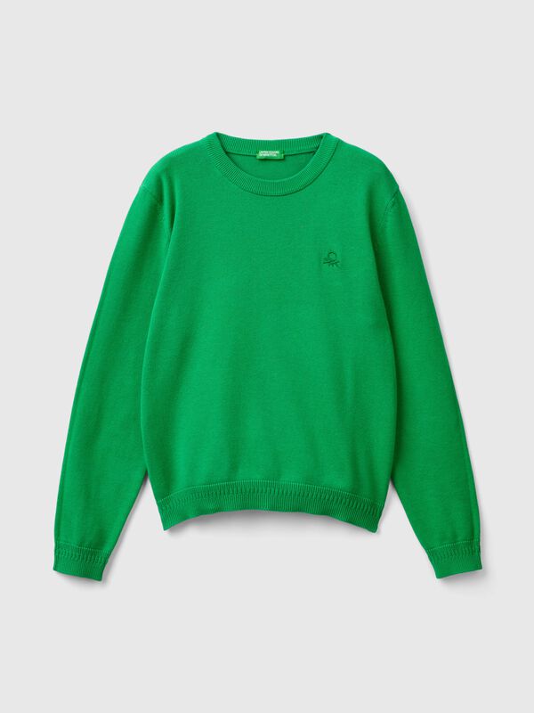 100% cotton crew neck sweater Junior Boy