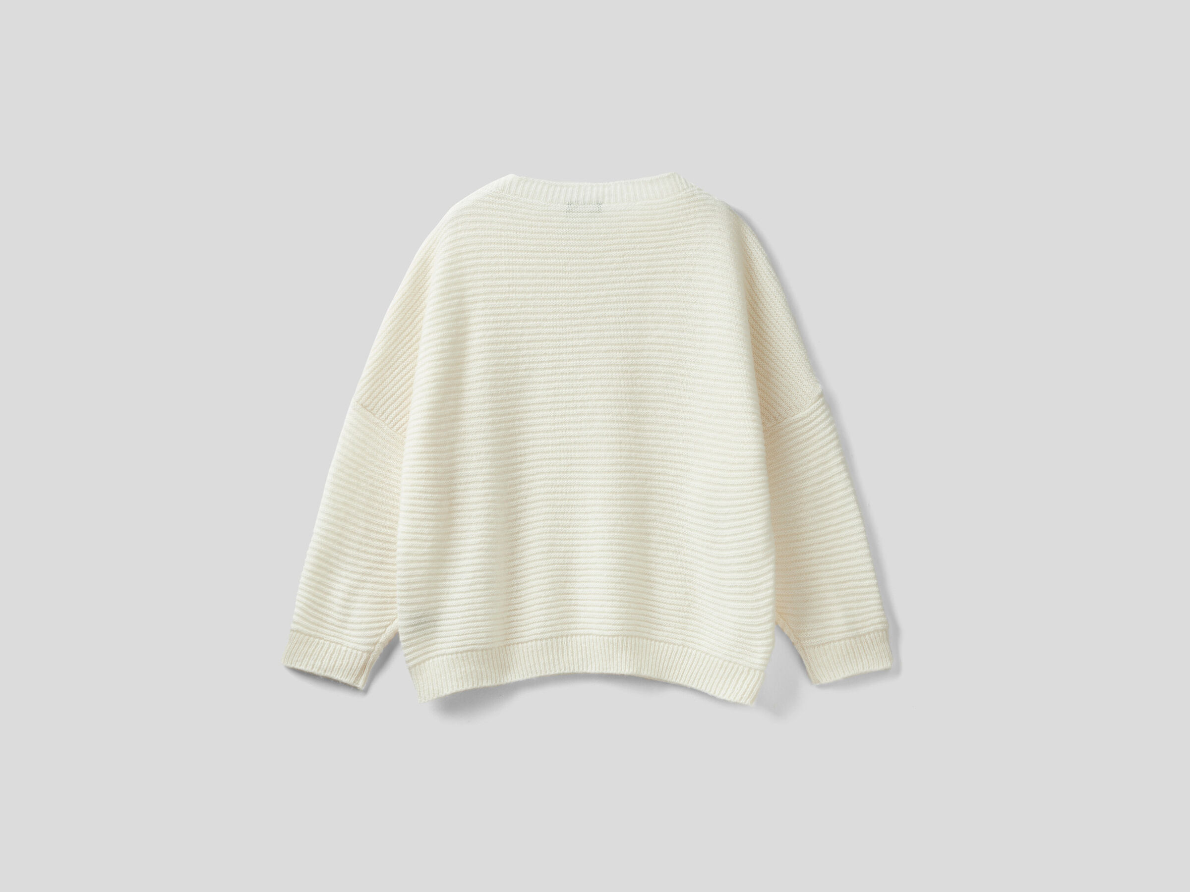 Boxy fit sweater in wool blend image number 5