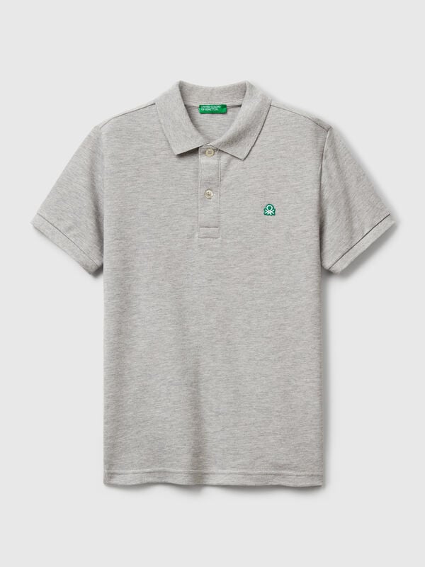 Slim fit polo in pure cotton Junior Boy