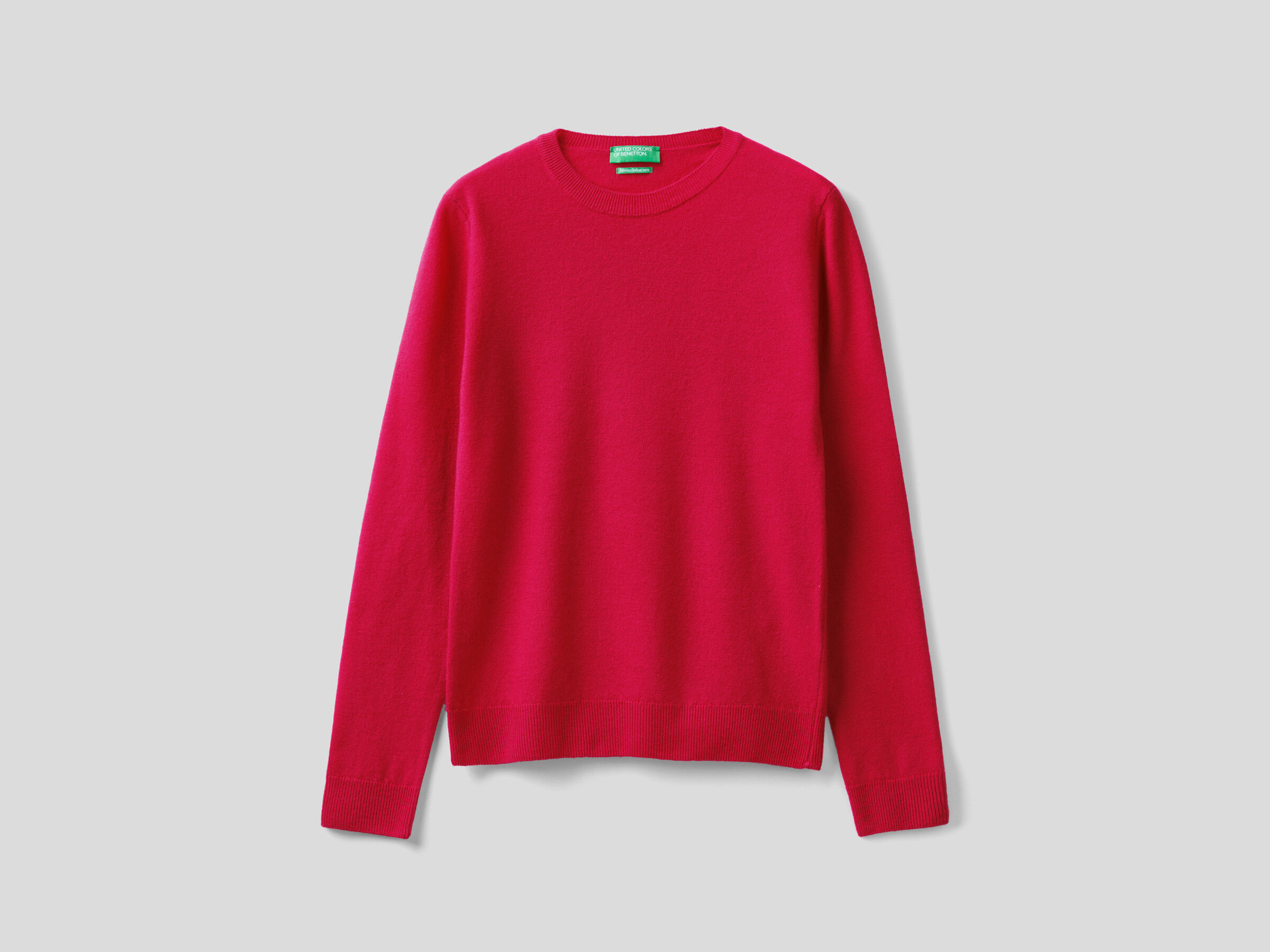 Crew neck sweater in pure virgin wool image number 4