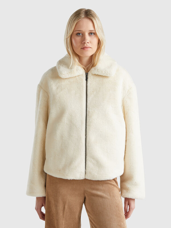 Jacket in faux fur Women