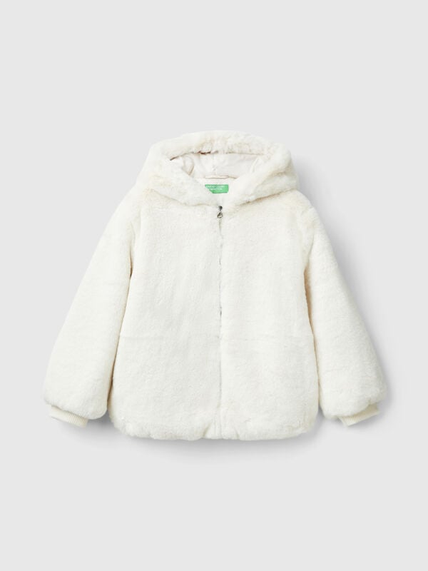 Jacket in faux fur Junior Girl