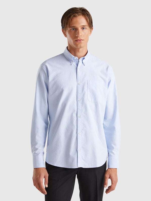 Rgular fit button-down shirt Men