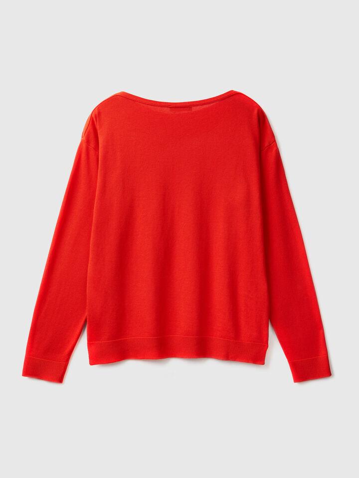 Boat neck sweater image number 2
