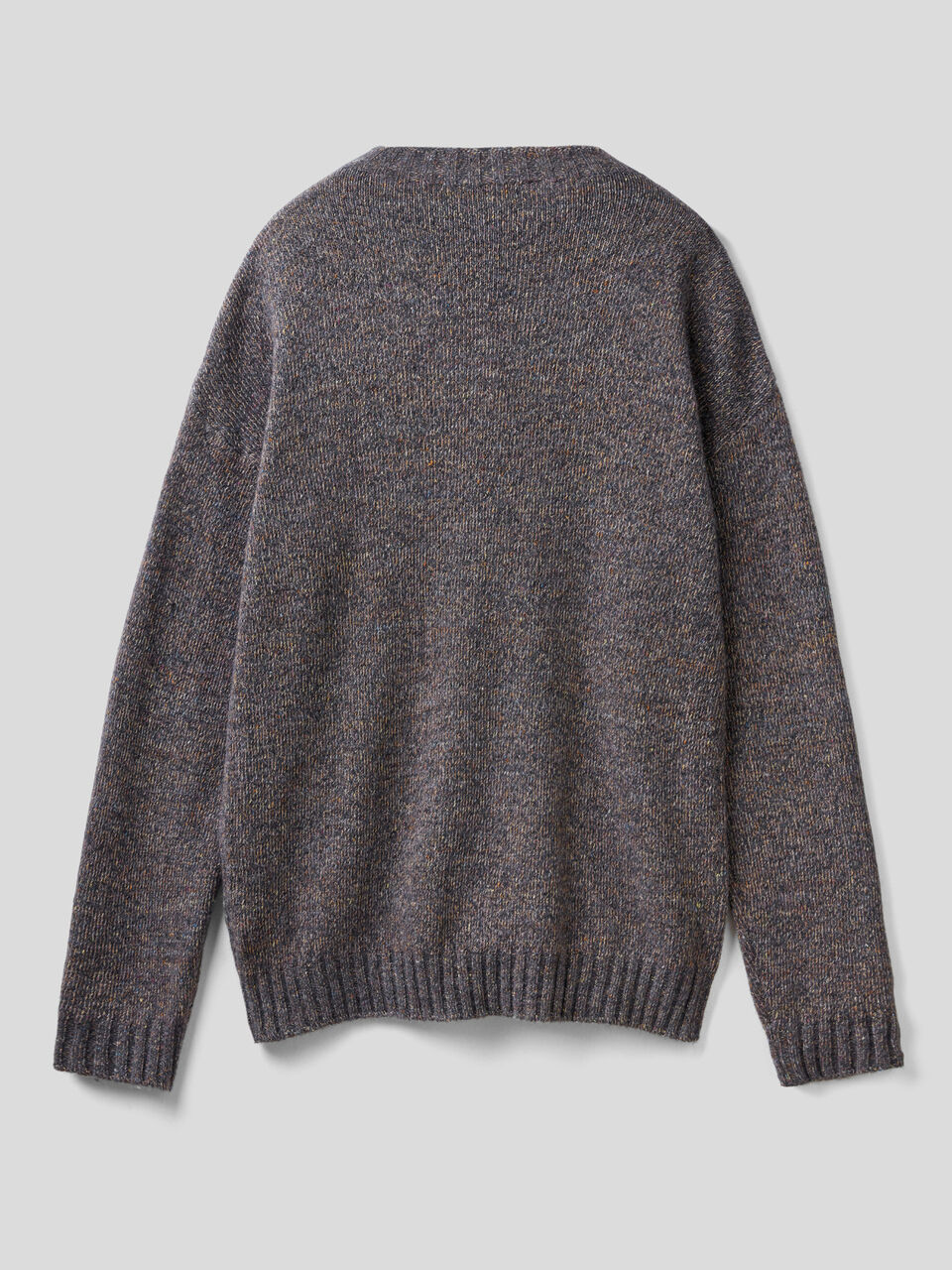 Crew neck sweater in wool blend image number 2