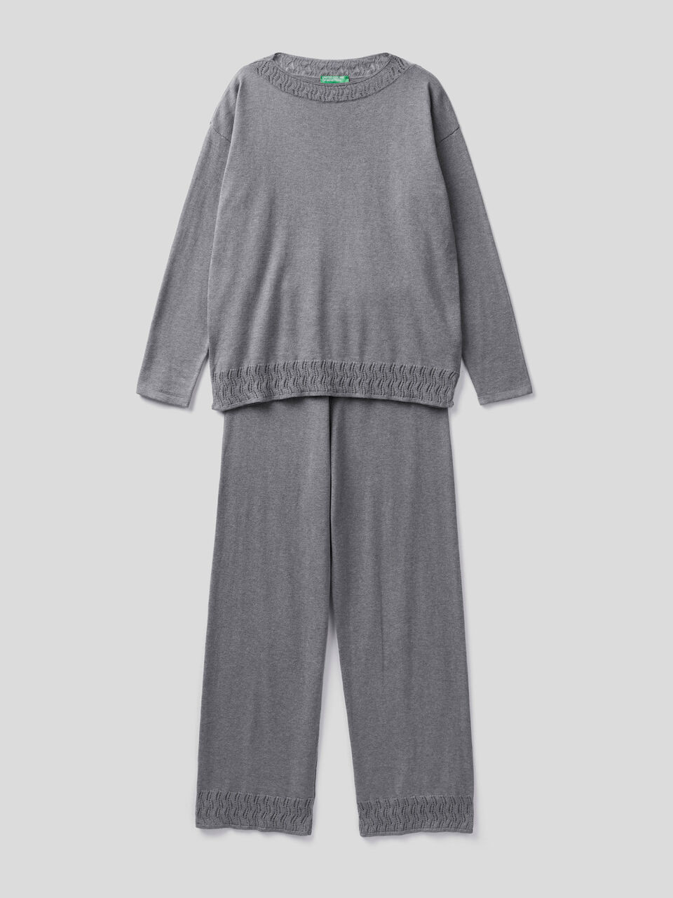 Knit 100% cotton pyjamas image number 1