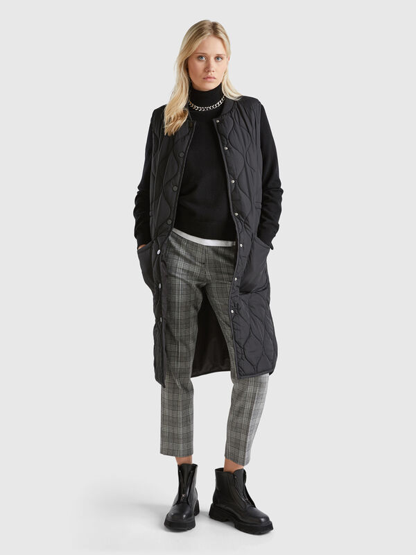 Prince of Wales flannel trousers Women