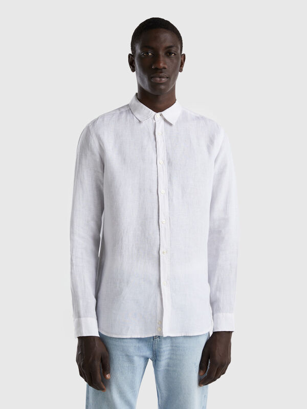 Shirt in pure linen Men