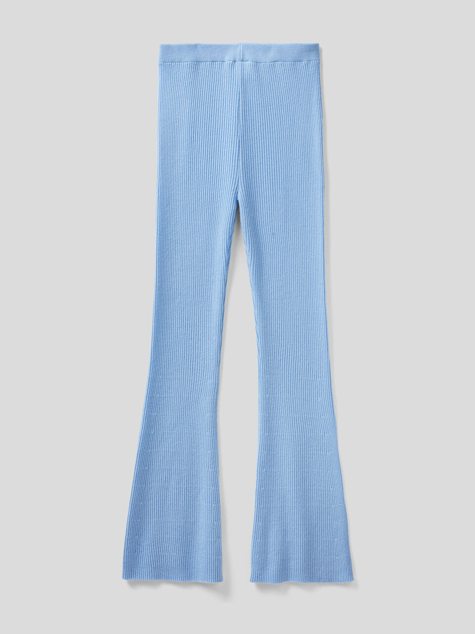 Flared trousers in wool blend image number 2