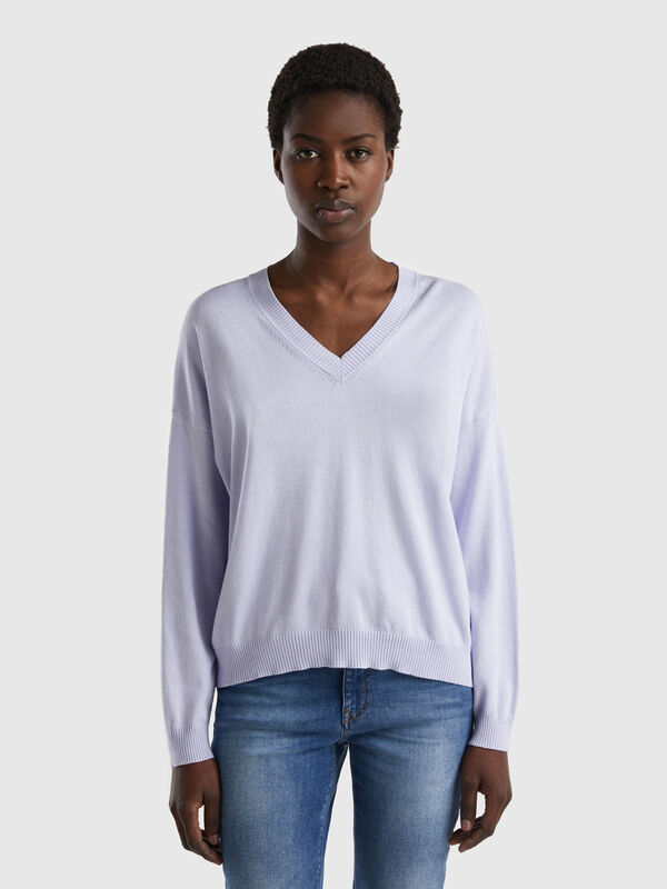 Sweater with V-neck Women