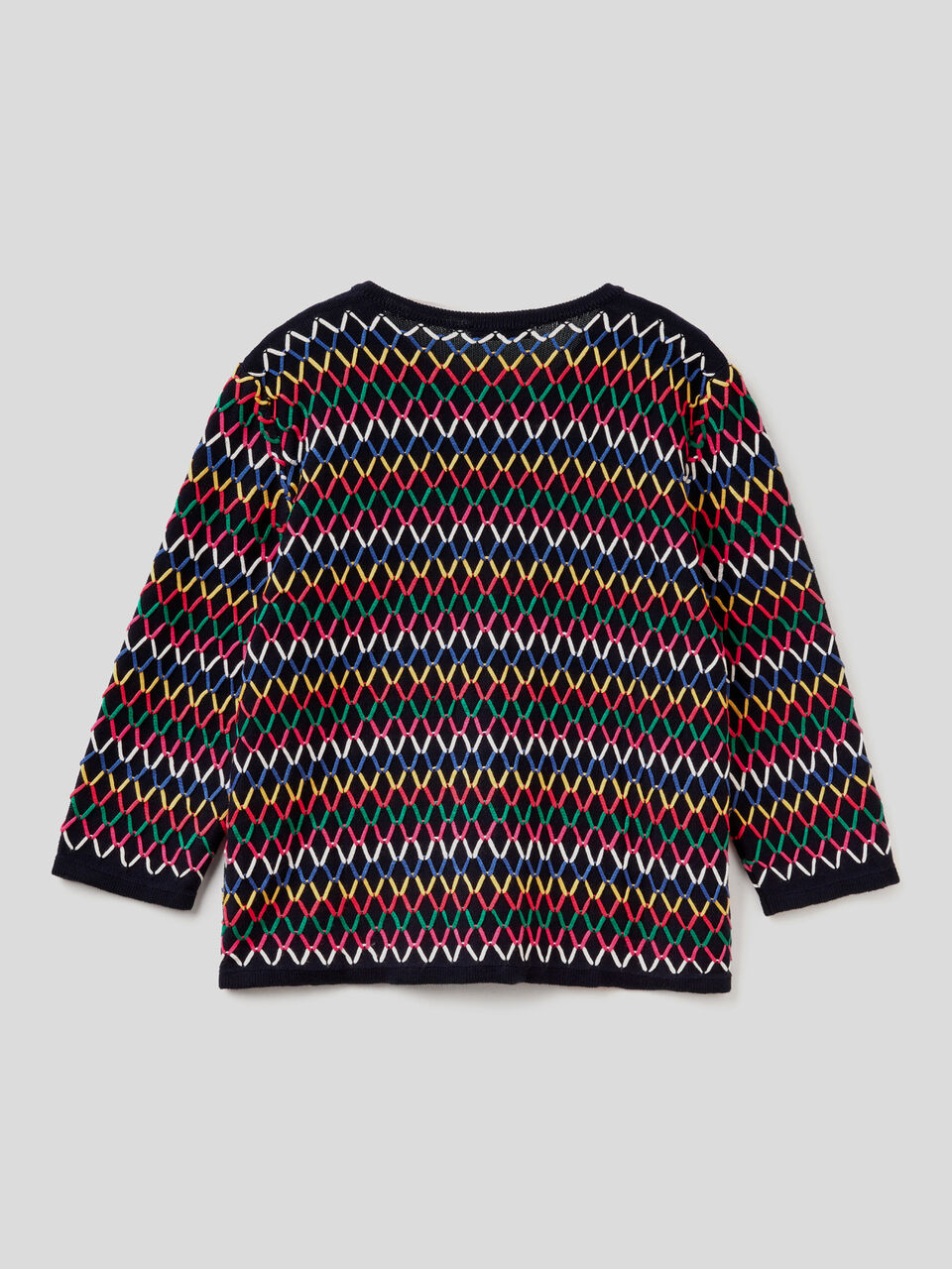 Multicolored 3/4 sleeve cardigan image number 2
