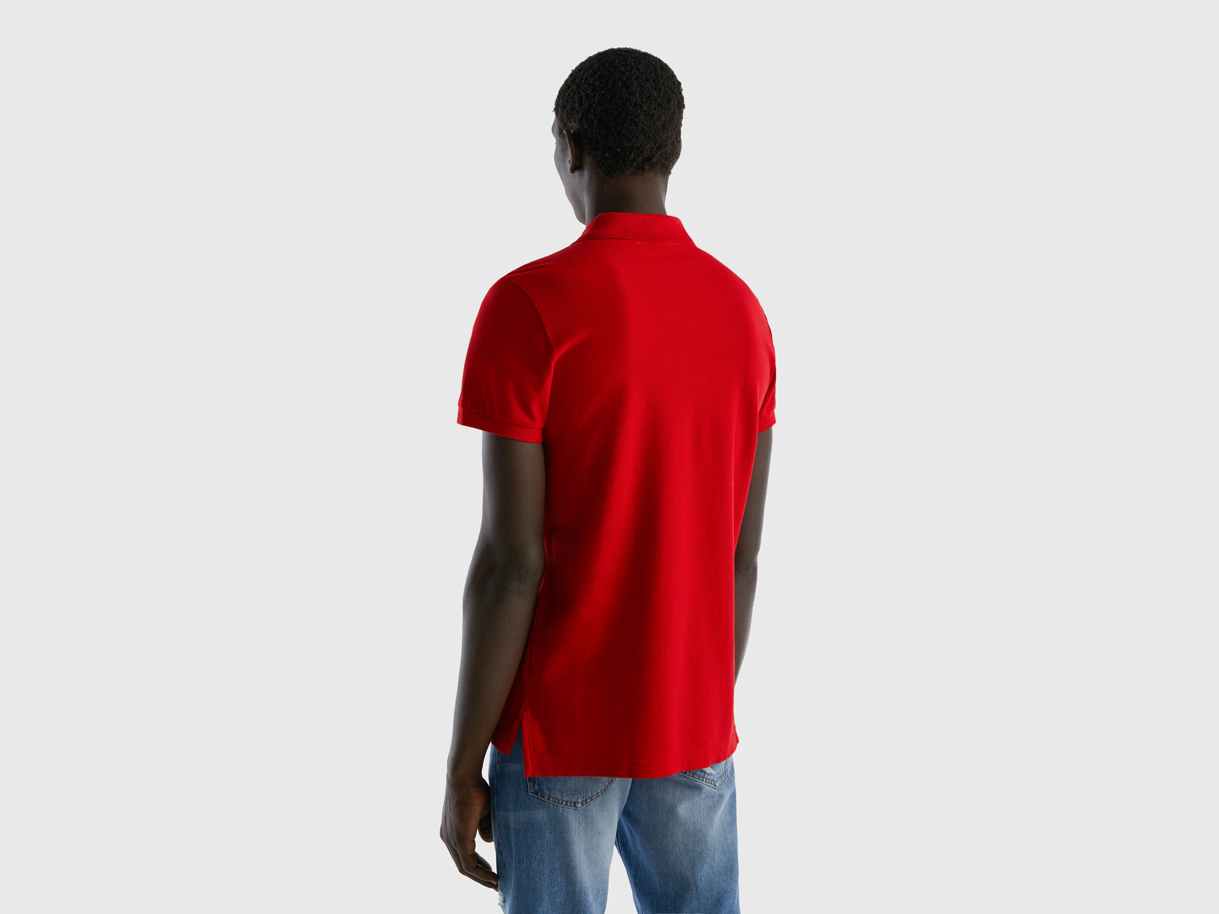 Benetton muscle fit polo clearance