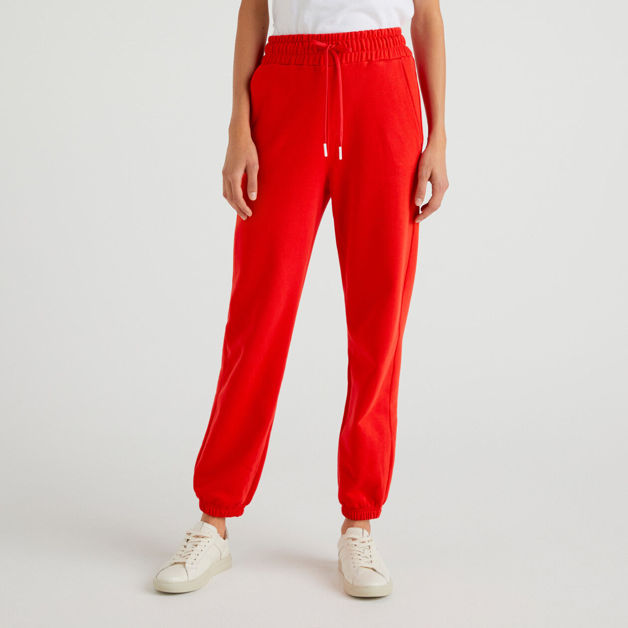 BenettonxPantone red joggers