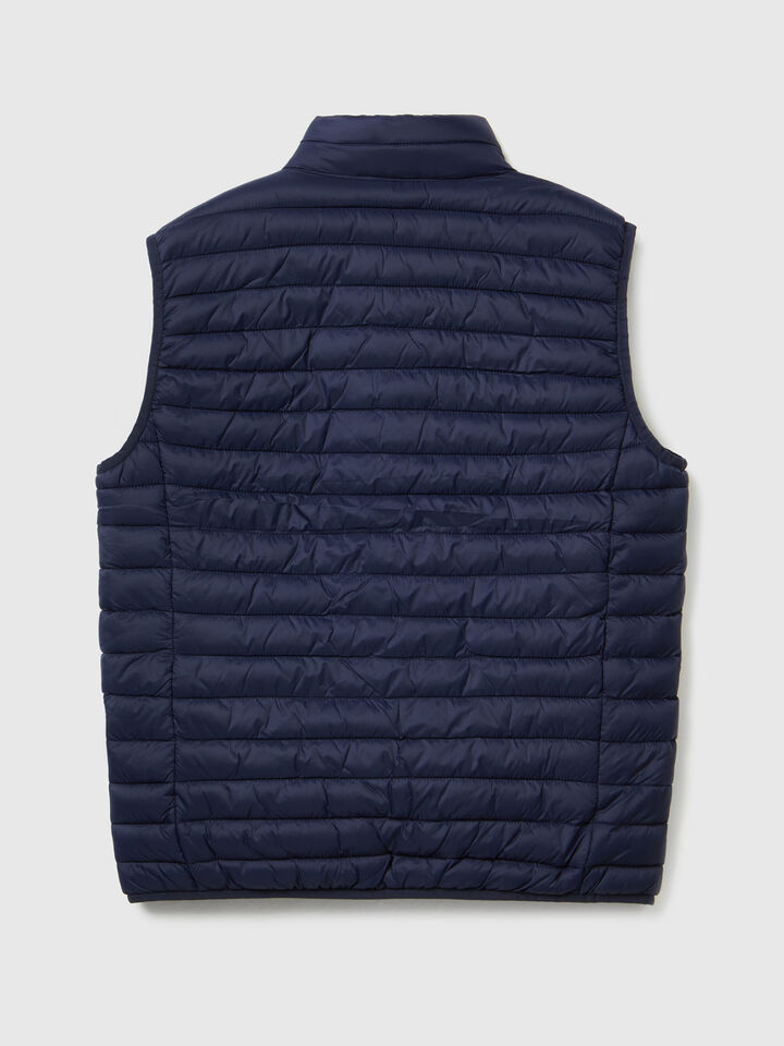 Sleeveless puffer jacket with recycled wadding image number 2