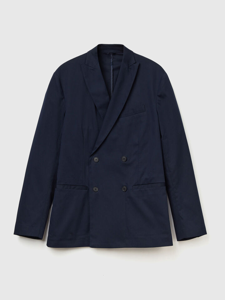 Double-breasted lightweight blazer image number 1