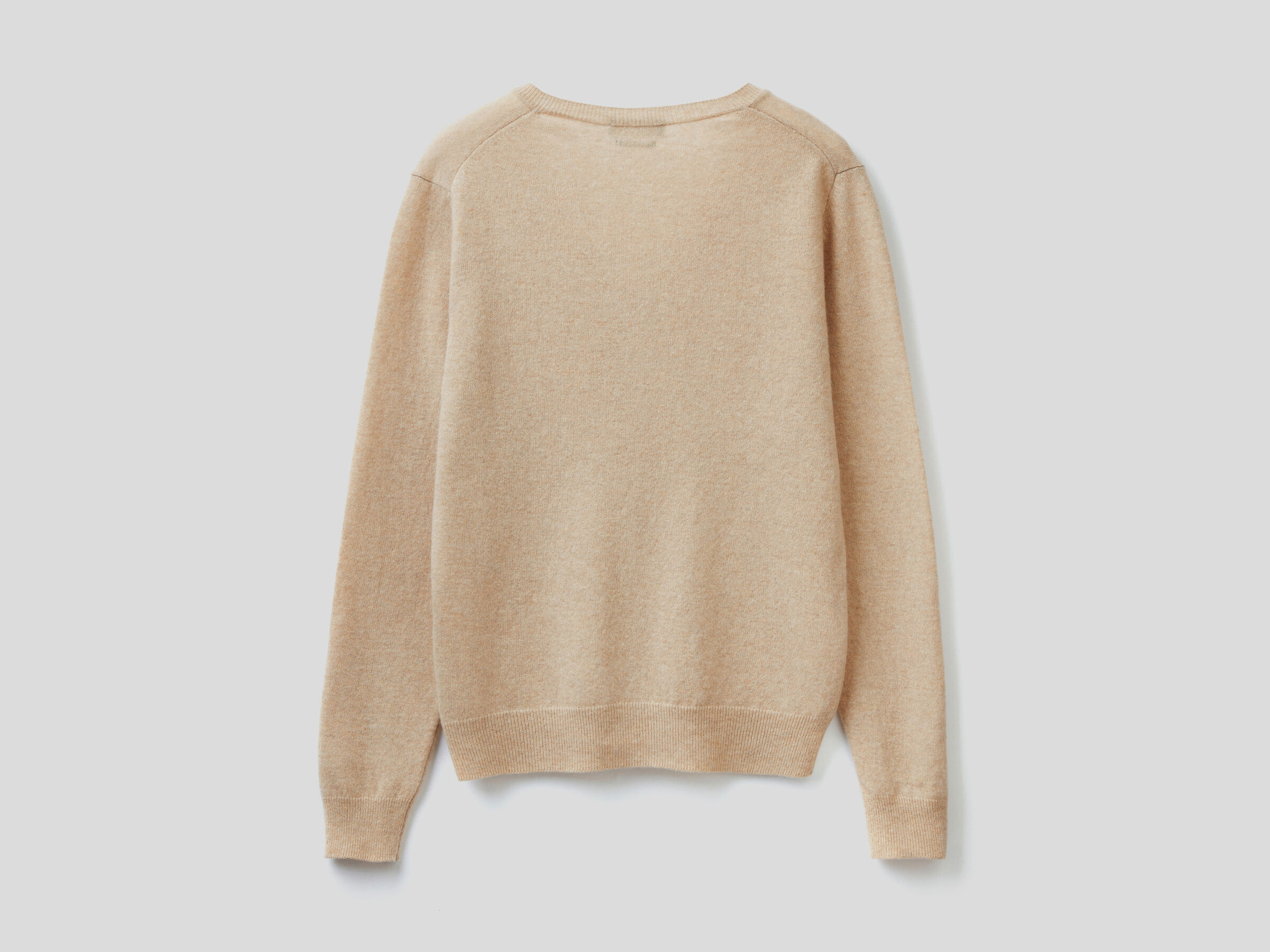 V-neck sweater in pure virgin wool image number 6