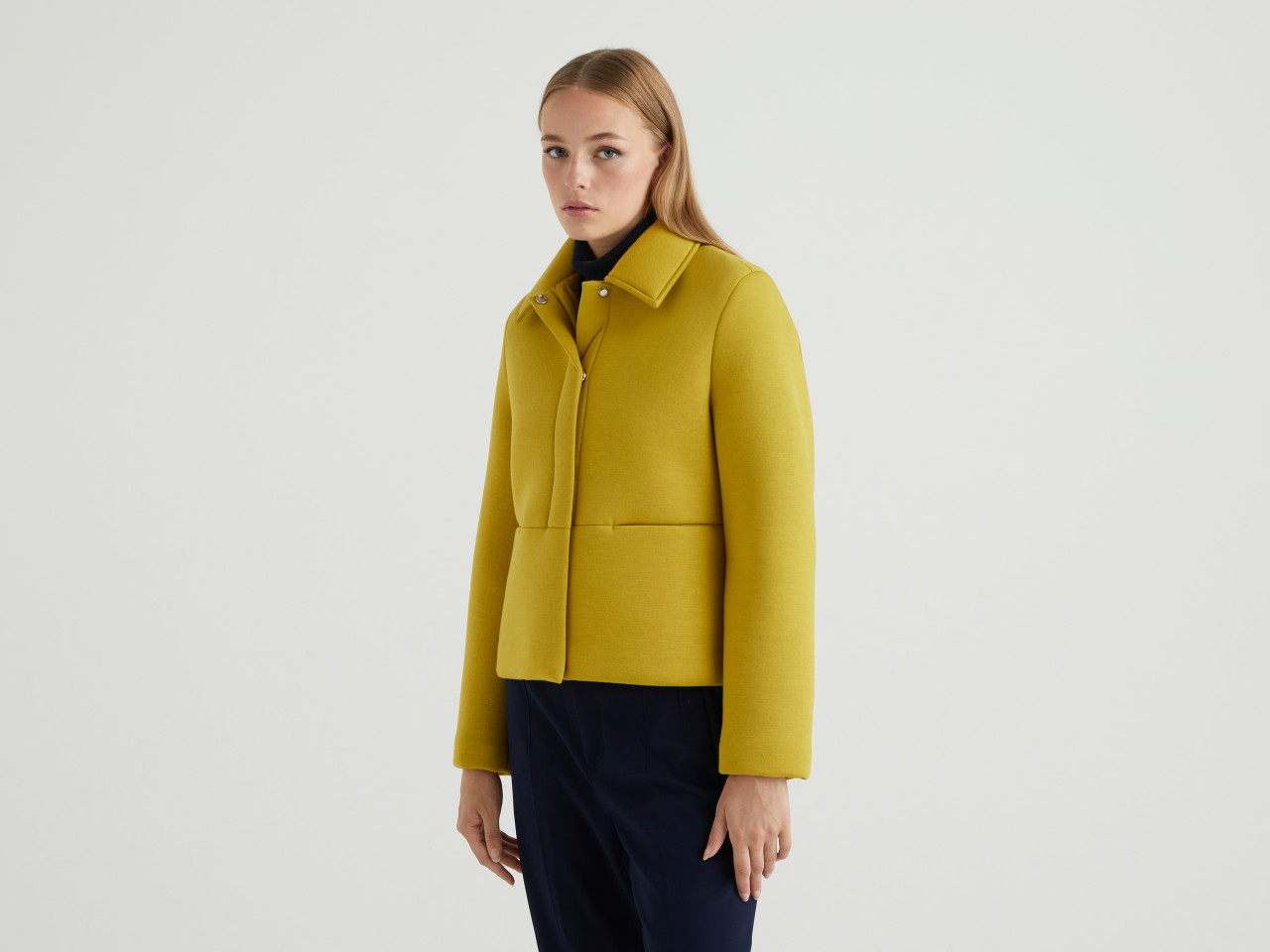 discount 53% Gray S Benetton light jacket WOMEN FASHION Jackets Light jacket Knitted 