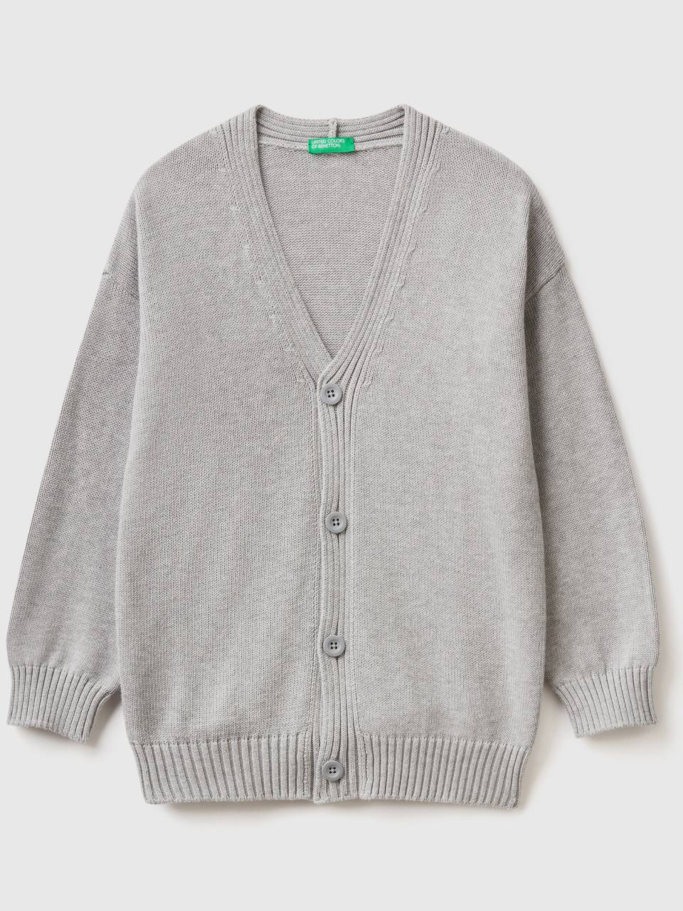 Gray v neck cardigan best sale