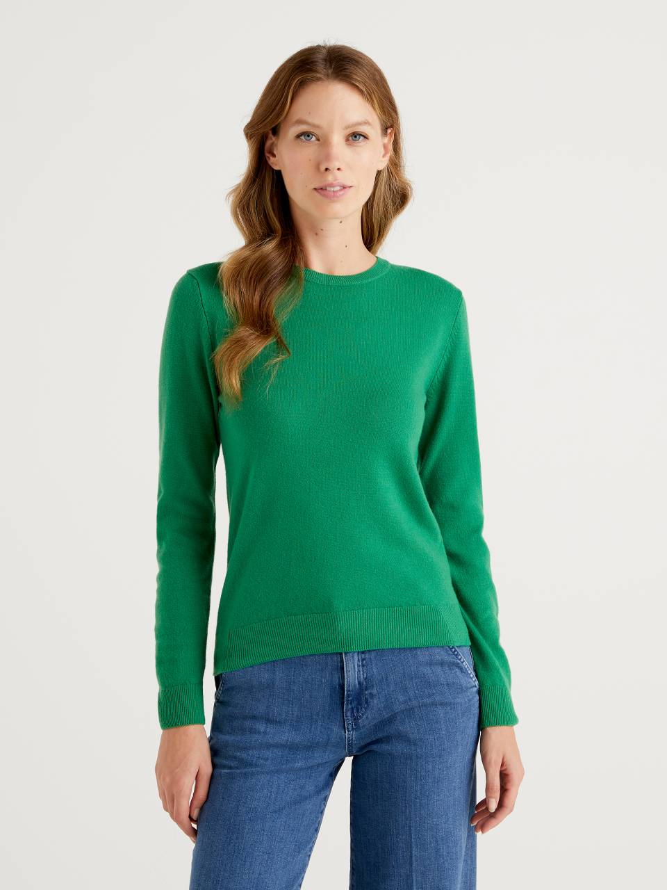 Green cashmere jumper womens hot sale